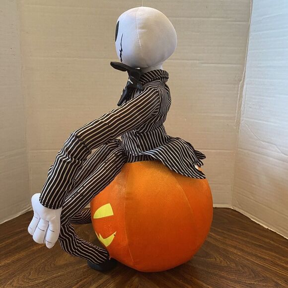 Halloween Disney Nightmare Before Christmas Jack Skellington Pumpkin Greeter 20” - Picture 6 of 12